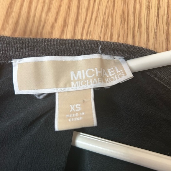 Michael Kors Black and Gray Long Sleeve Dress - Picture 6 of 10